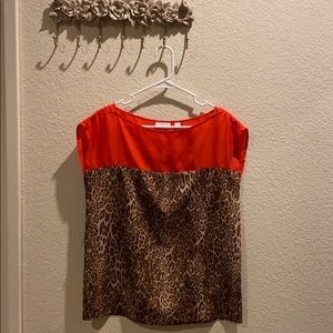 New York & Company Cheetah Print Top